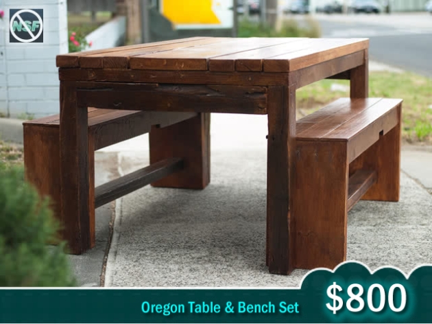 rustic tables & benches